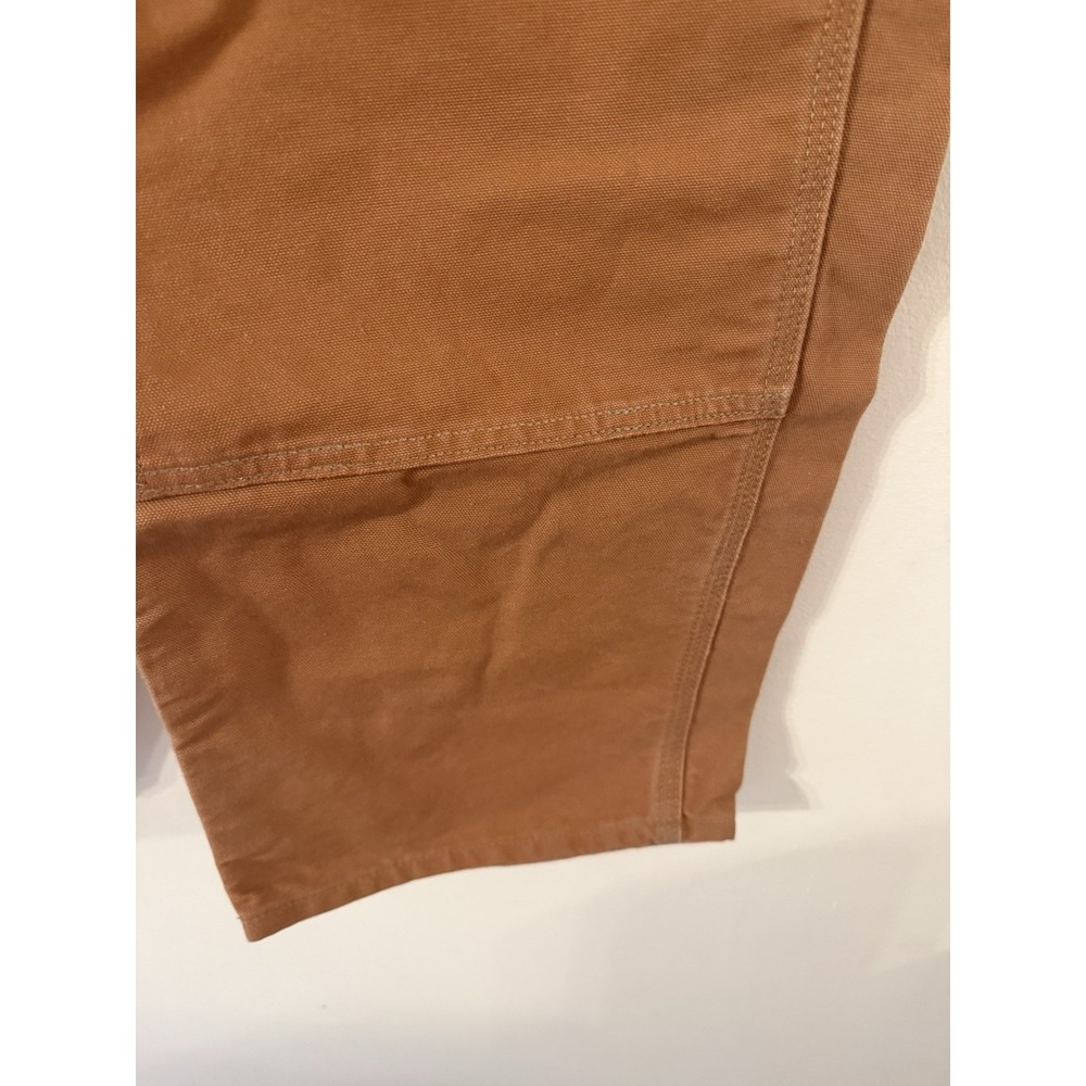 Carhartt Double Knee Pants Mens 42X30 Brown Loose Duck Canvas Utility Work B01-M - Picture 7 of 16